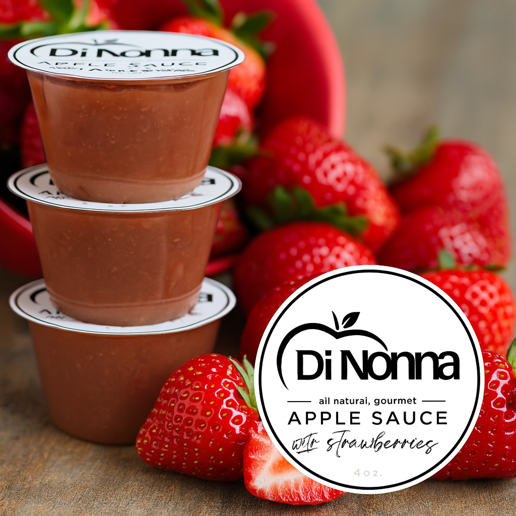 COMING SOON. Applesauce Apple with Strawberry 4 OZ. - 12 Pack Cups